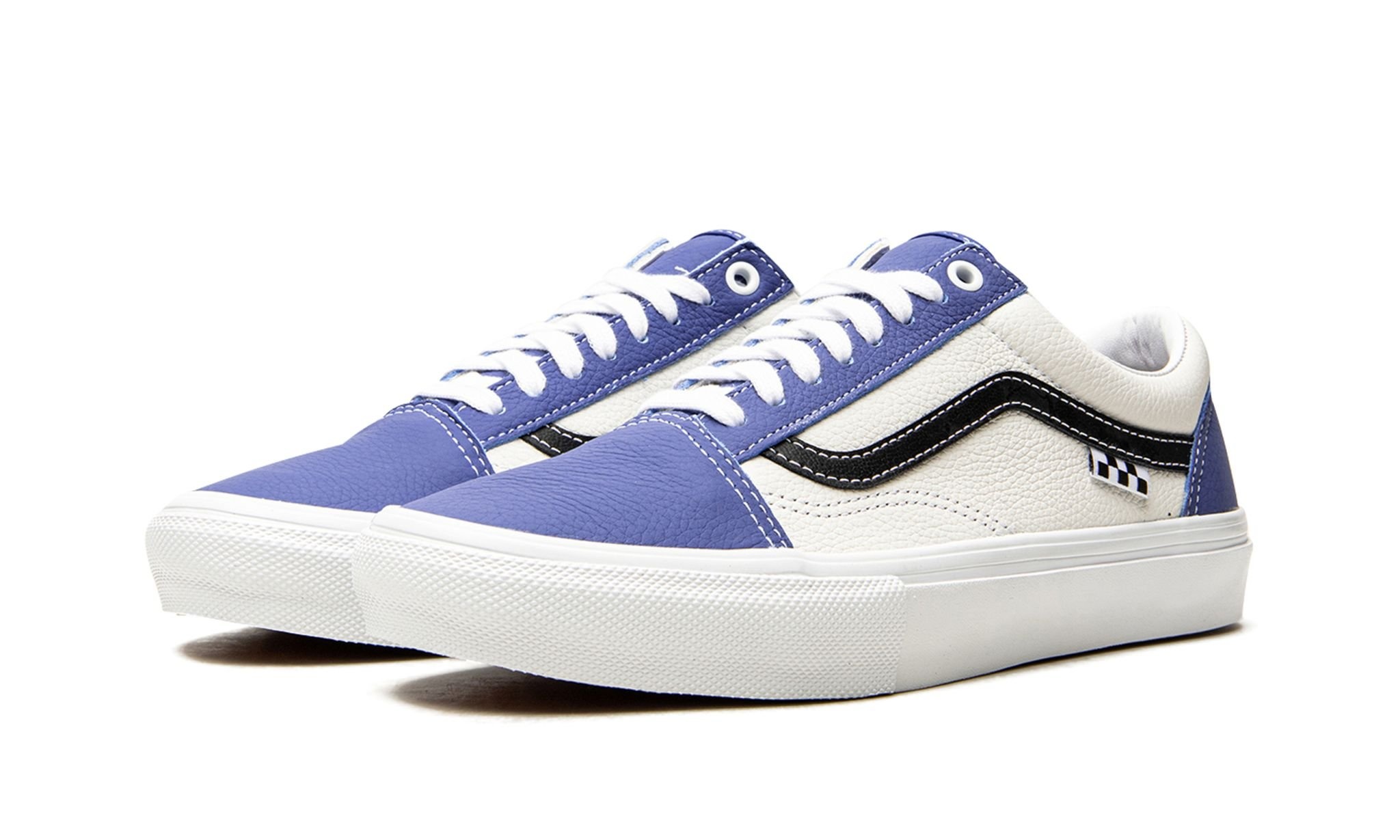 Skate Old Skool "Sport Leather - Blue / White" - 2