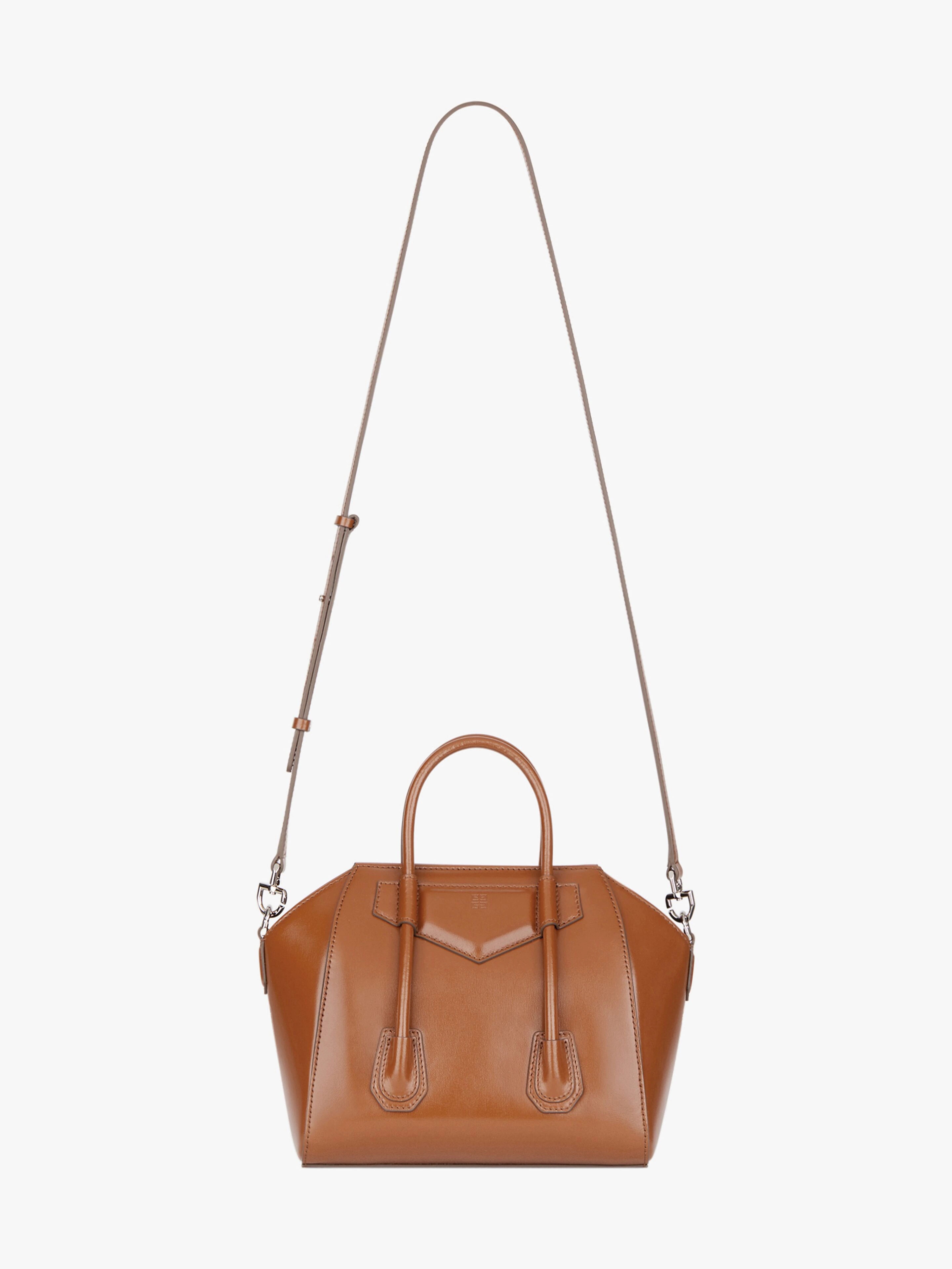 MINI ANTIGONA LOCK BAG IN BOX LEATHER - 4