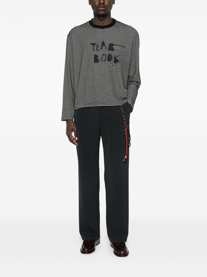 Song for the Mute striped graphic T-shirt outlook