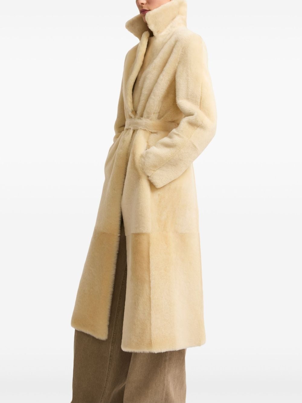 shearling reversible coat - 3