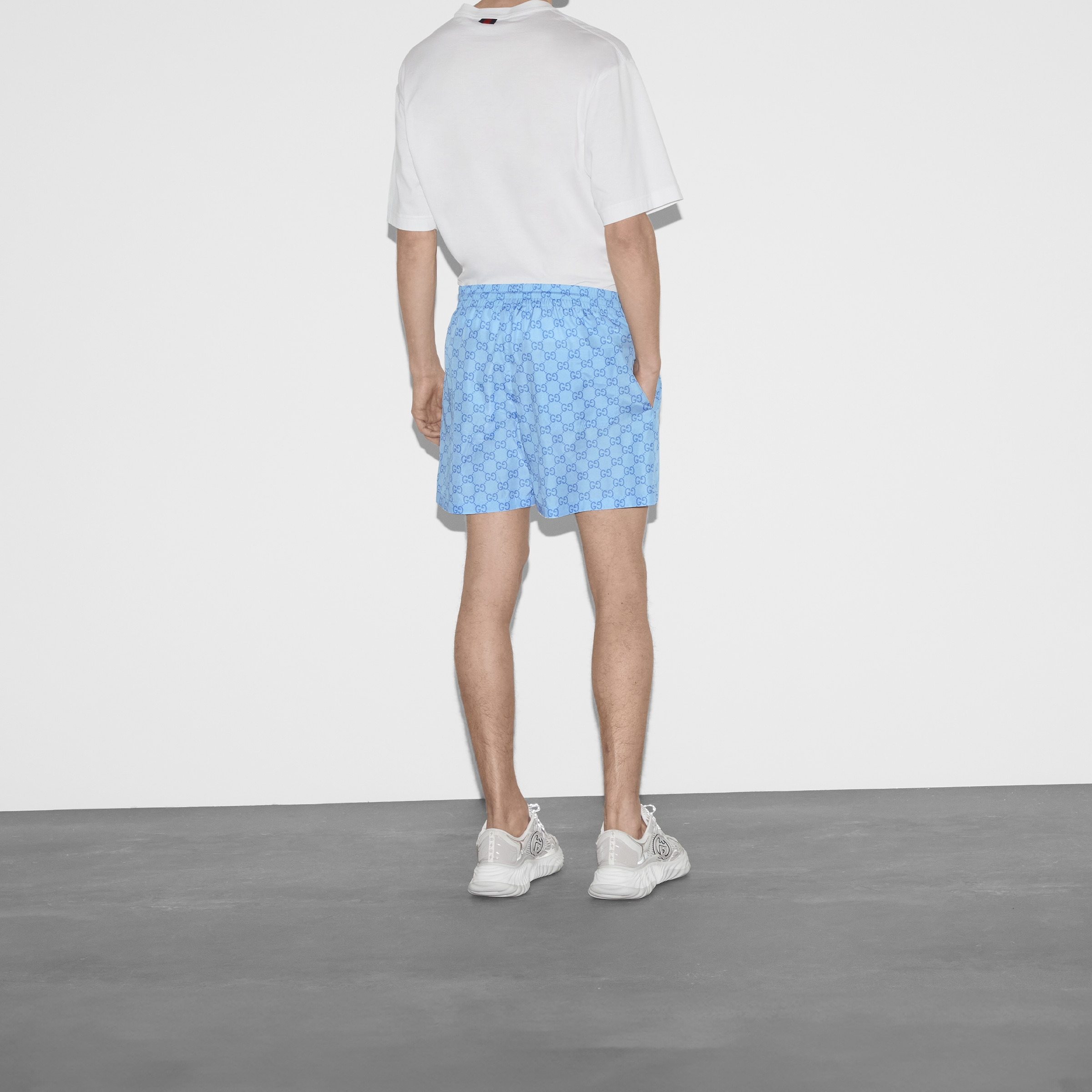 GG print nylon swim short - 4