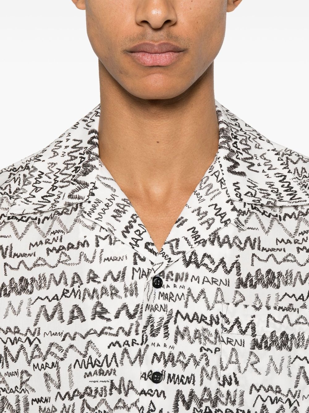 pencil logo-print shirt - 5