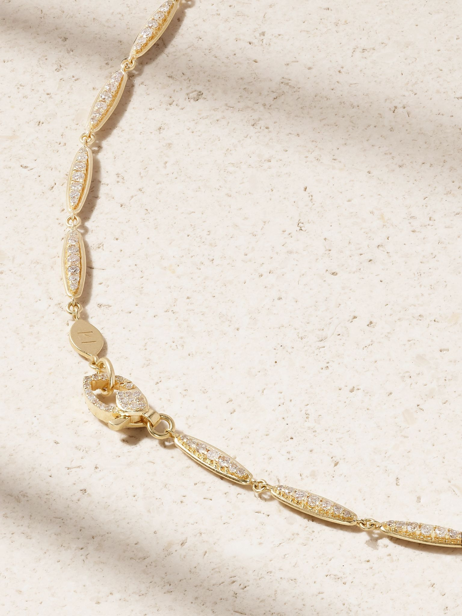 Grass Light Breeze 18-karat gold diamond necklace Gold - 3