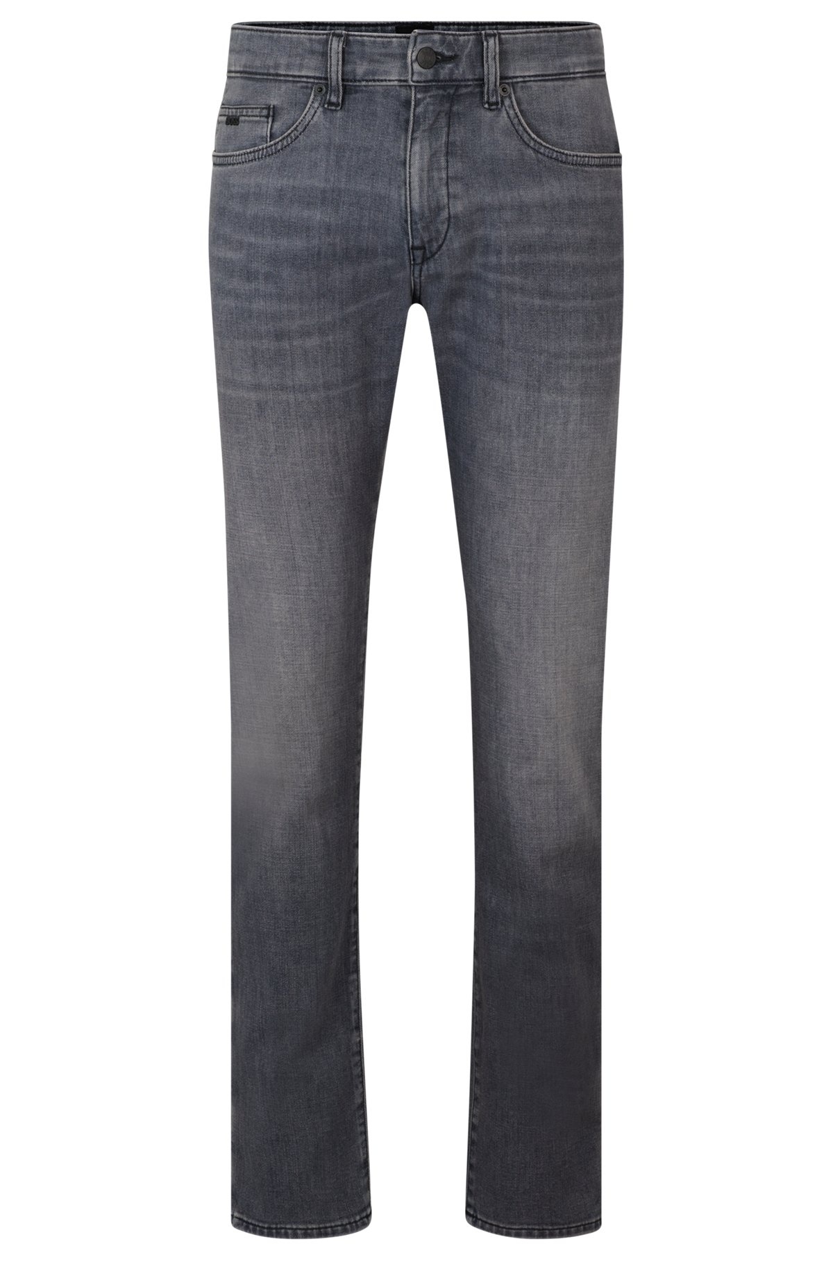 SLIM-FIT JEANS IN BLACK DENIM - 1