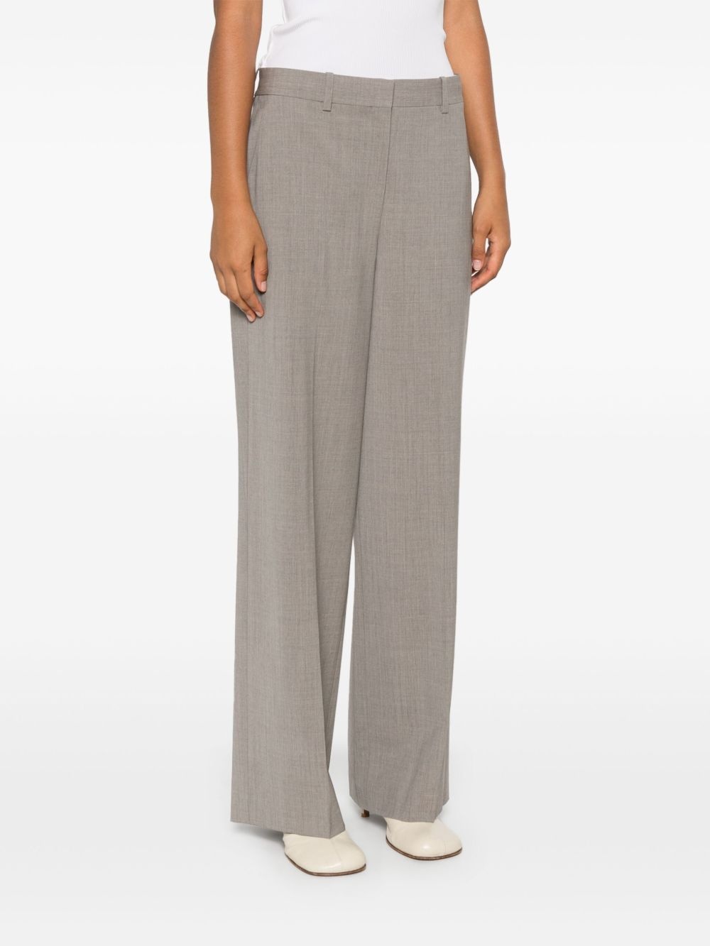 mélange trousers - 3