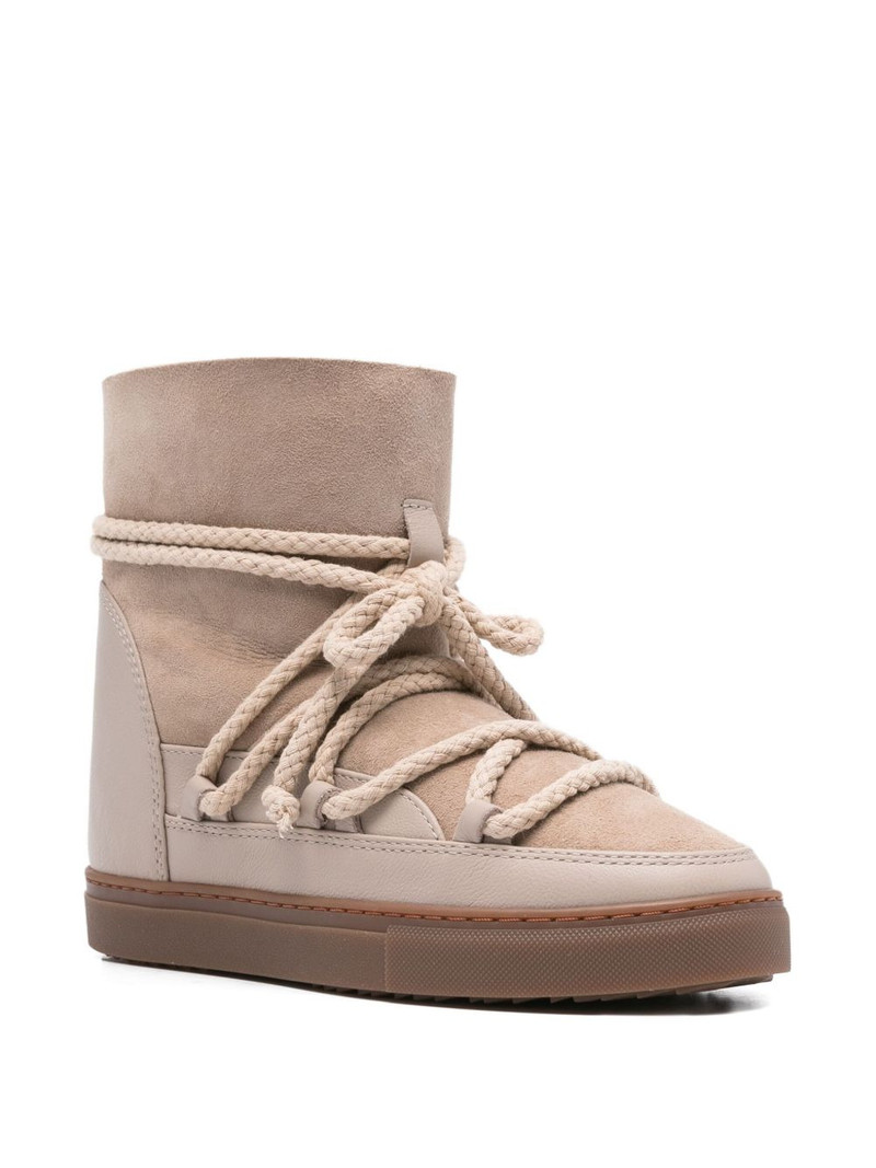 INUIKII suede-leather rope-lace boots outlook