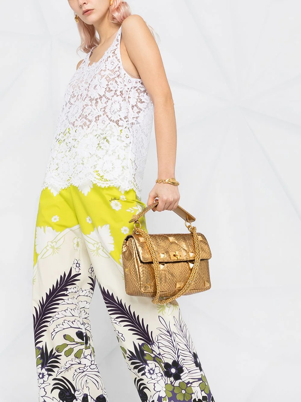 floral-print trousers - 5