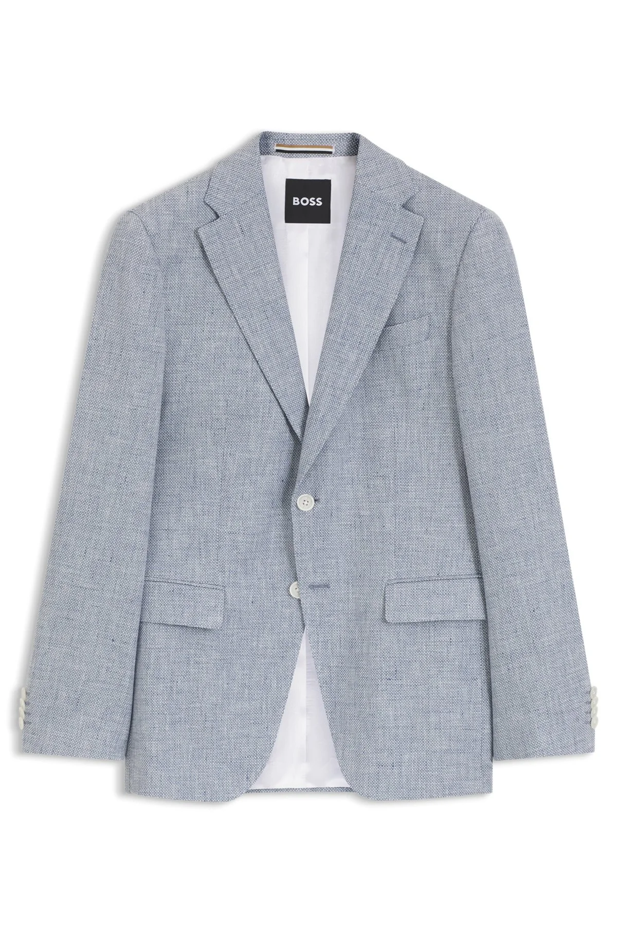 SLIM-FIT JACKET WITH PUPPYTOOTH PATTERN - 1