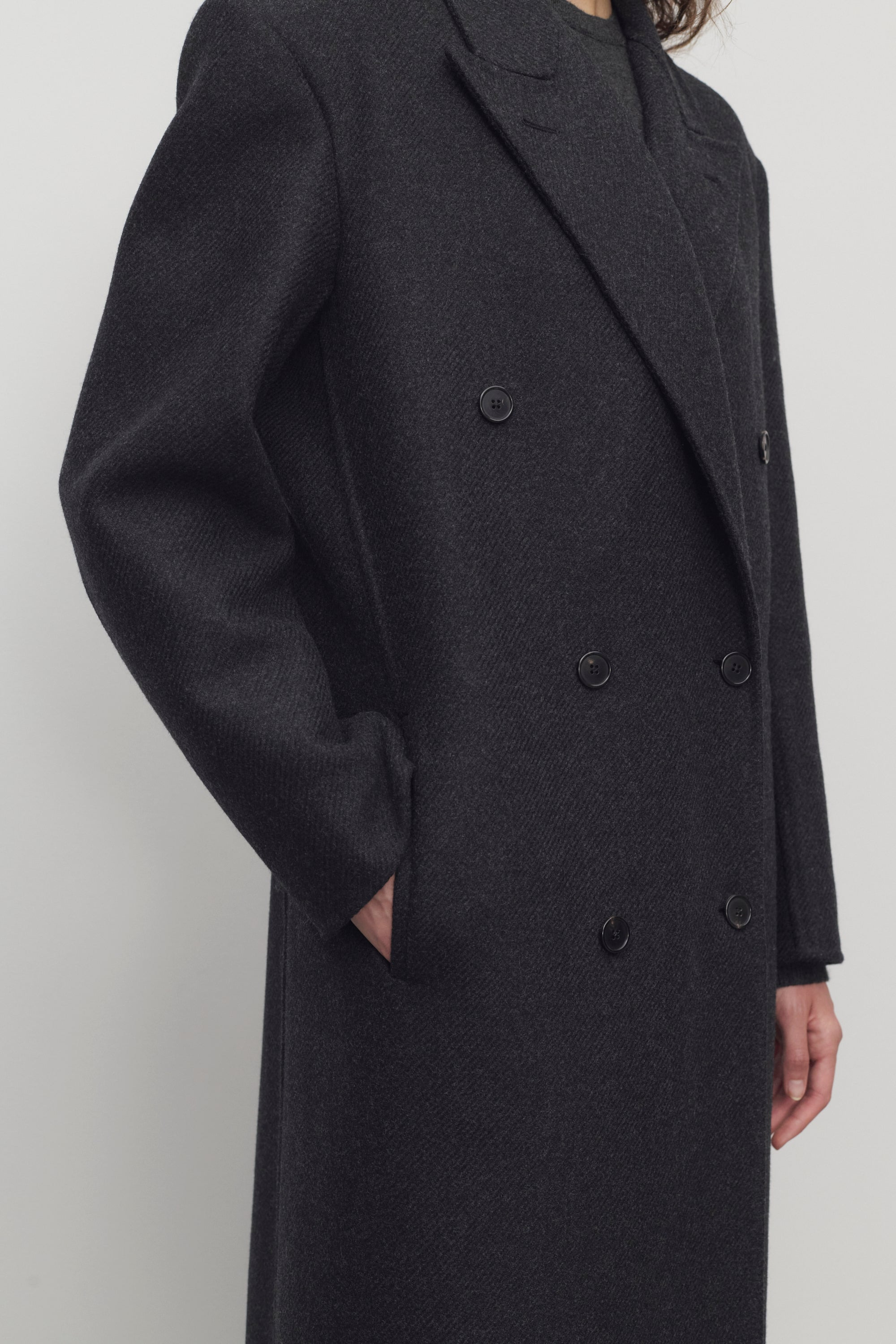 Hariet Coat in Virgin Wool and Cashmere - 6