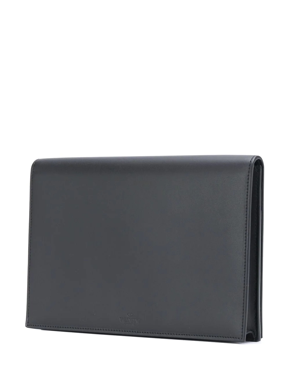 VLTN-print leather clutch - 3