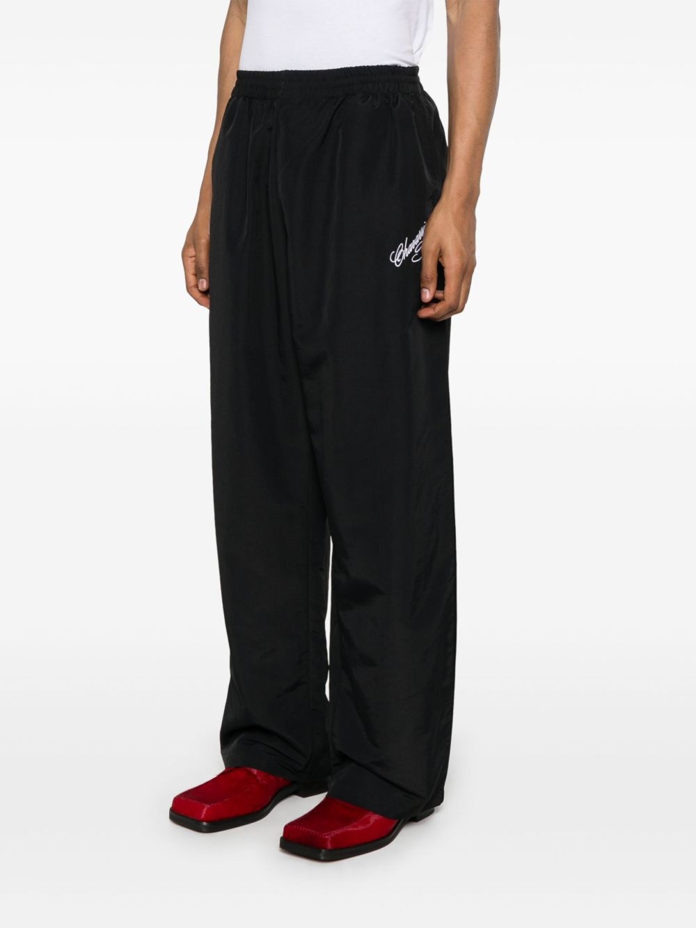 logo-embroidered track pants - 3