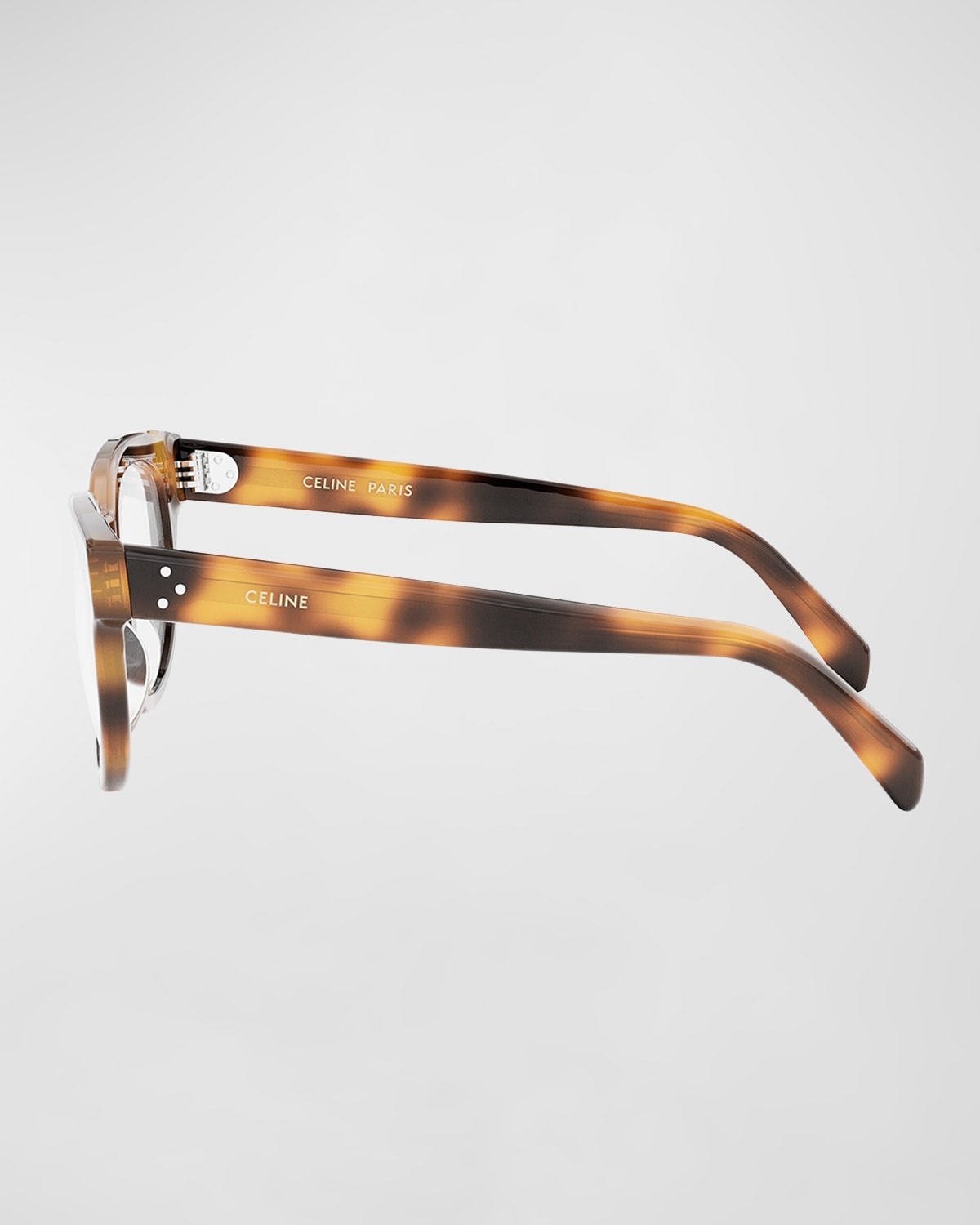 Havana Acetate Cat-Eye Optical Glasses - 4