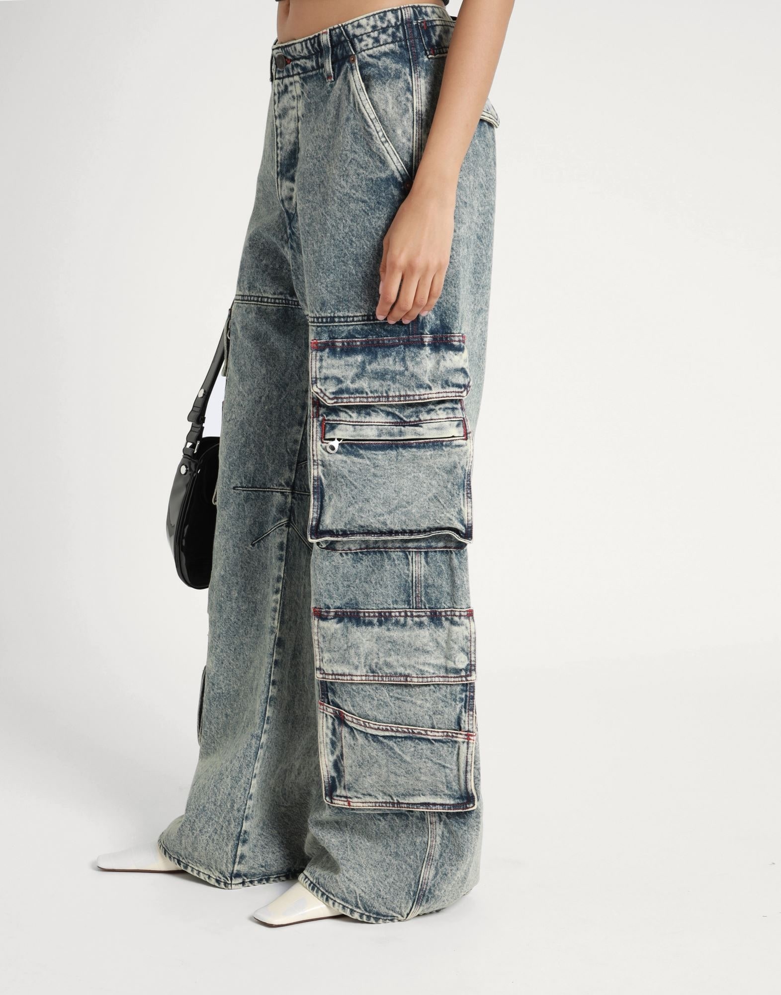 Blue Women's Denim Pants - 4