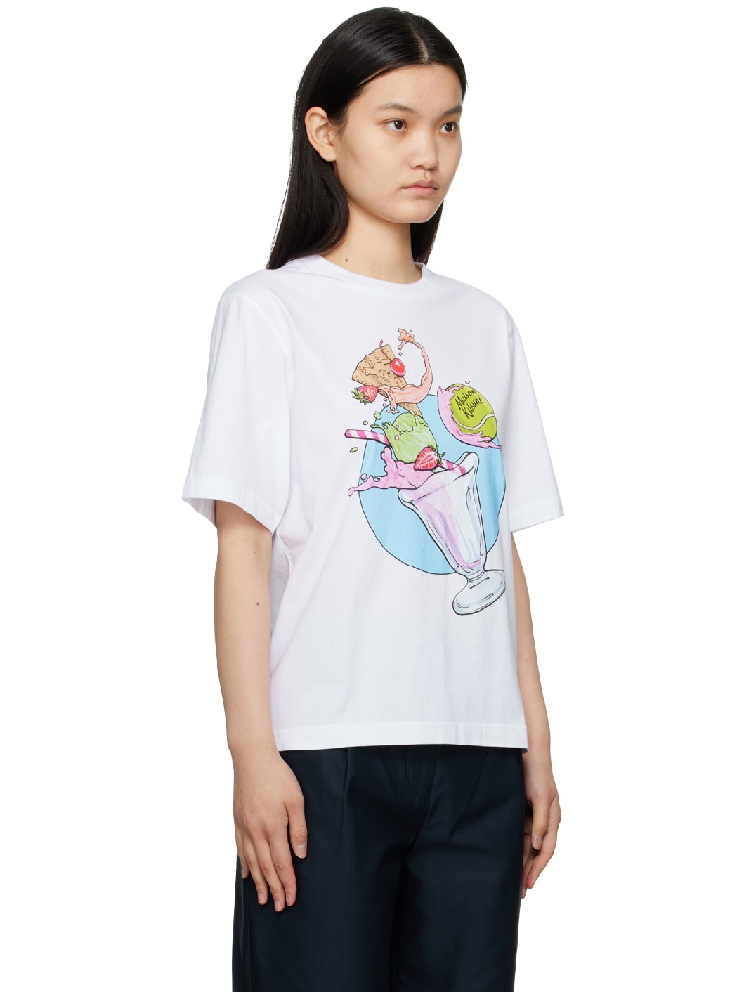 White Hotel Olympia Edition Ice Cream Splash T-Shirt - 2