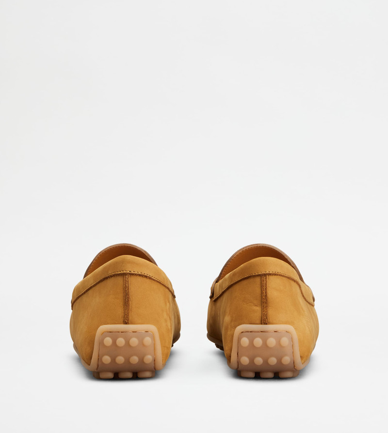 Tod's CITY GOMMINO LOAFERS IN NUBUCK - NATURAL outlook