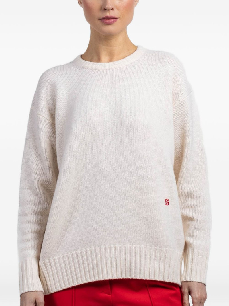 detail-embroidered sweater 1