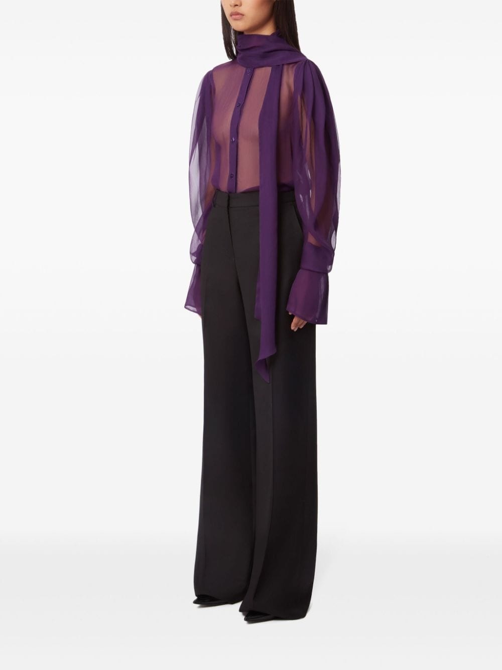 Straight Wool Trousers - 3