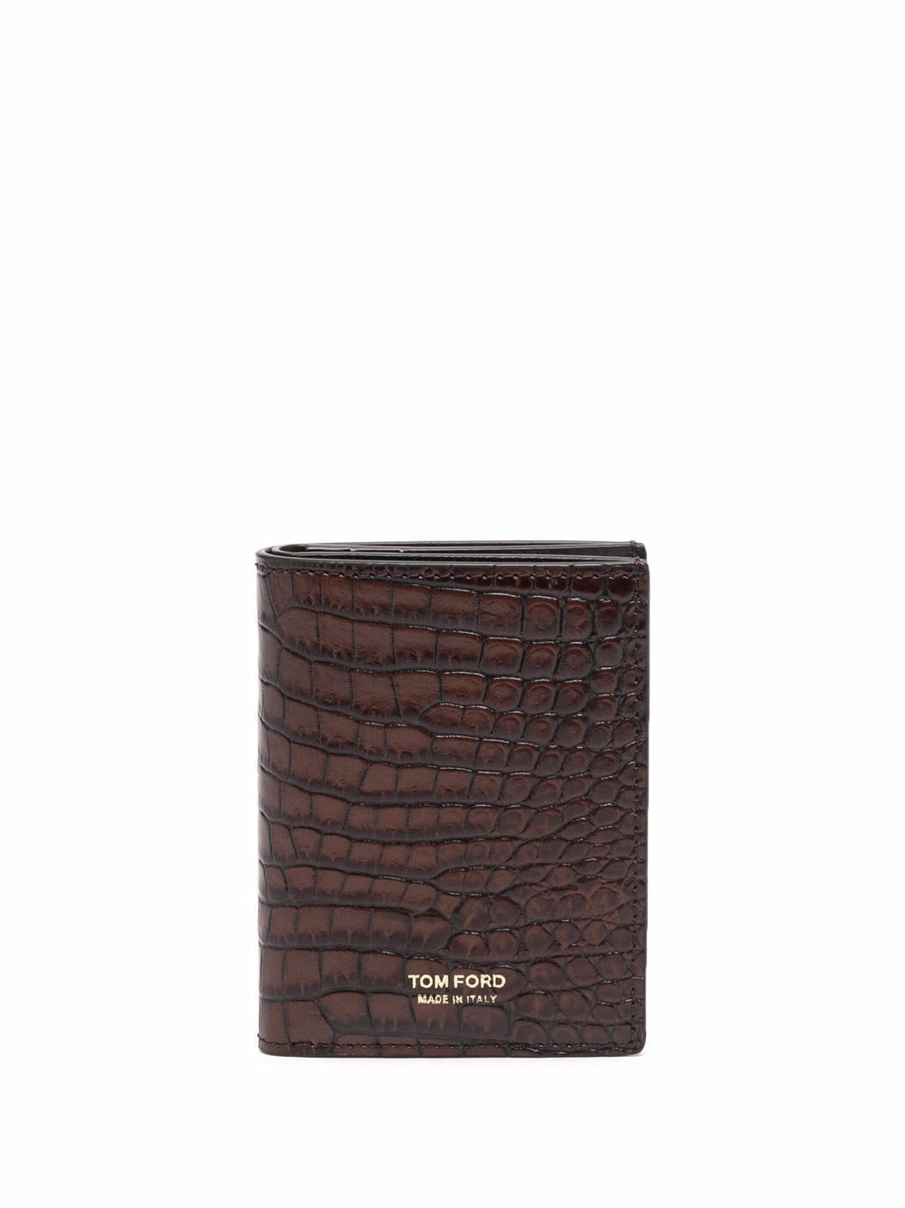 croco-embossed wallet - 1