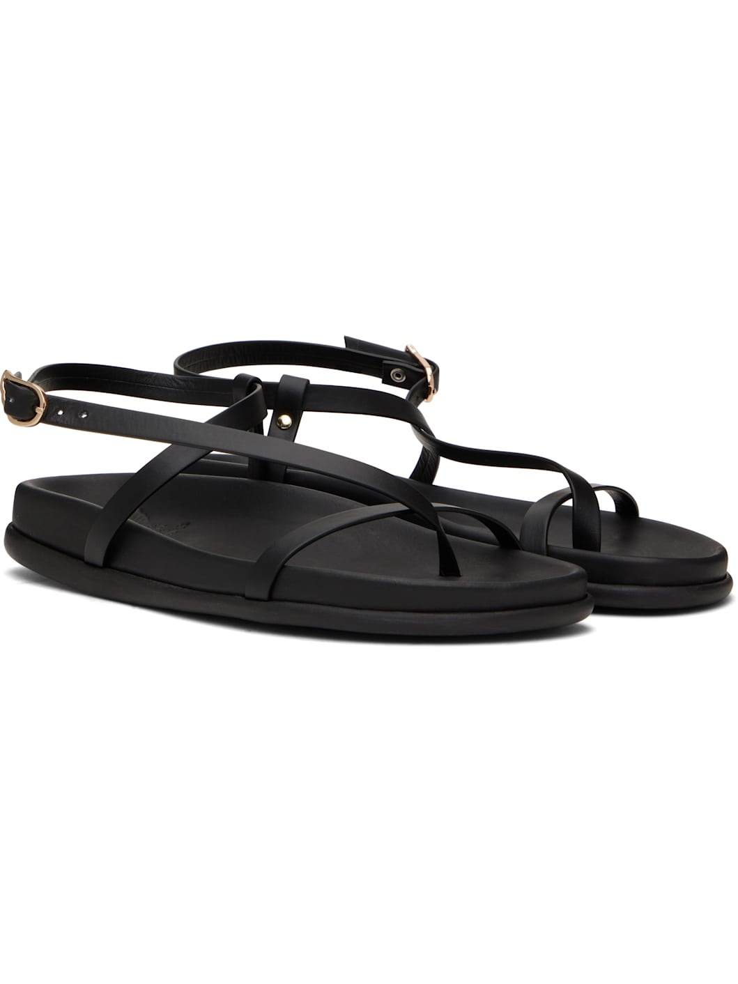 Black Aimilia Sandals - 4