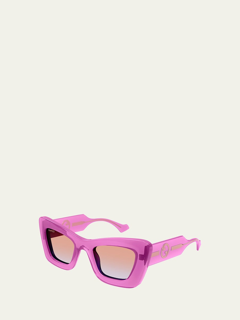 GUCCI GG Plastic Cat-Eye Sunglasses outlook