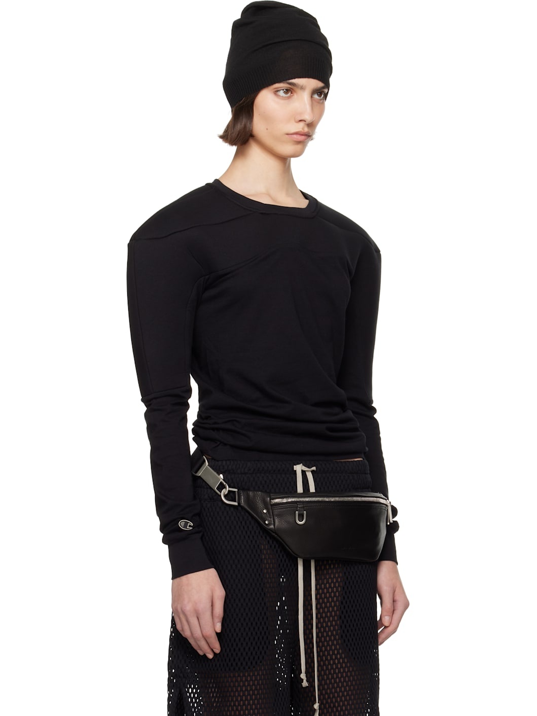 Black Champion Edition Girdered Harness Sweatshirt - 2