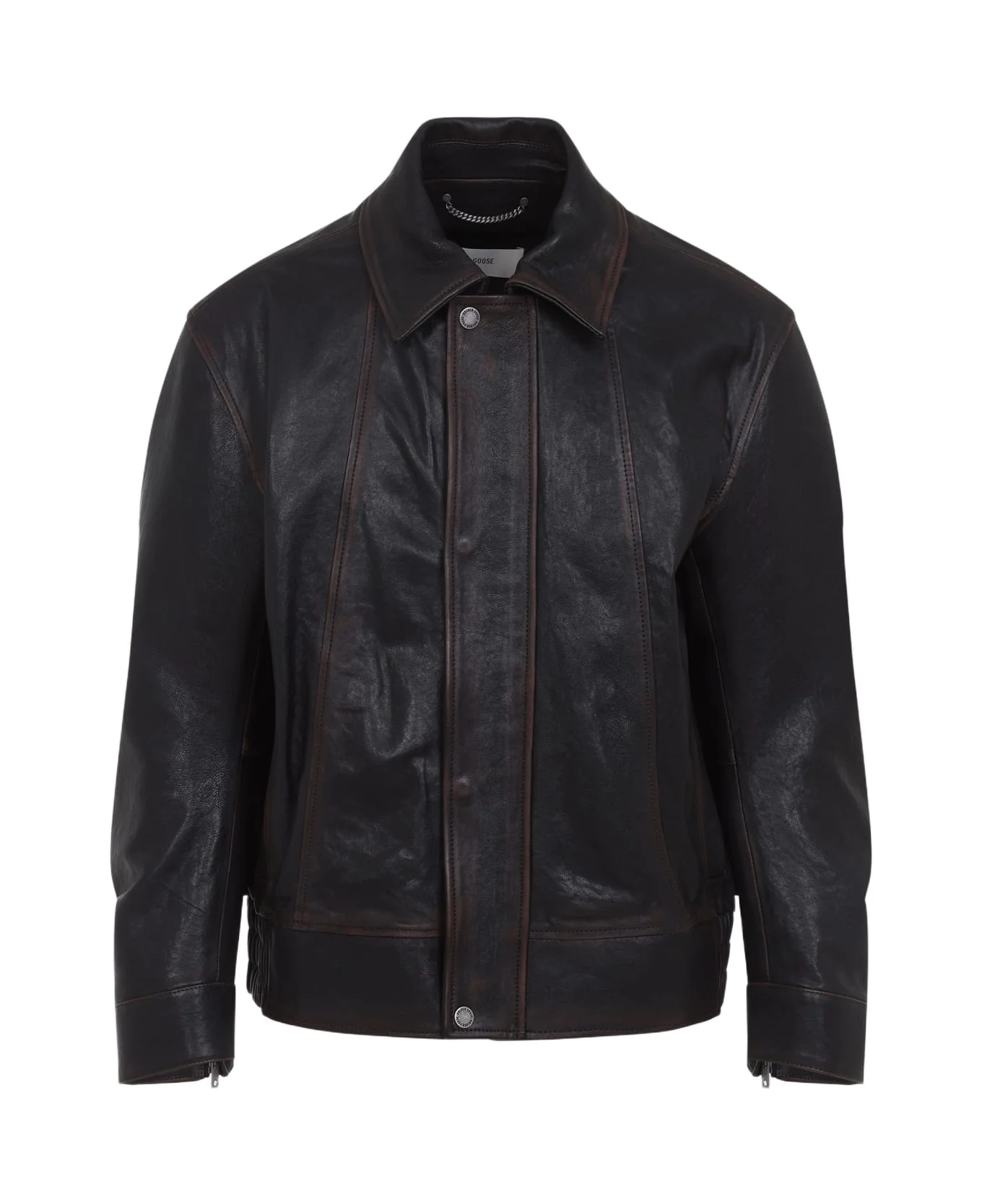 Prince Nappa Leather Bomber Jacket - 1