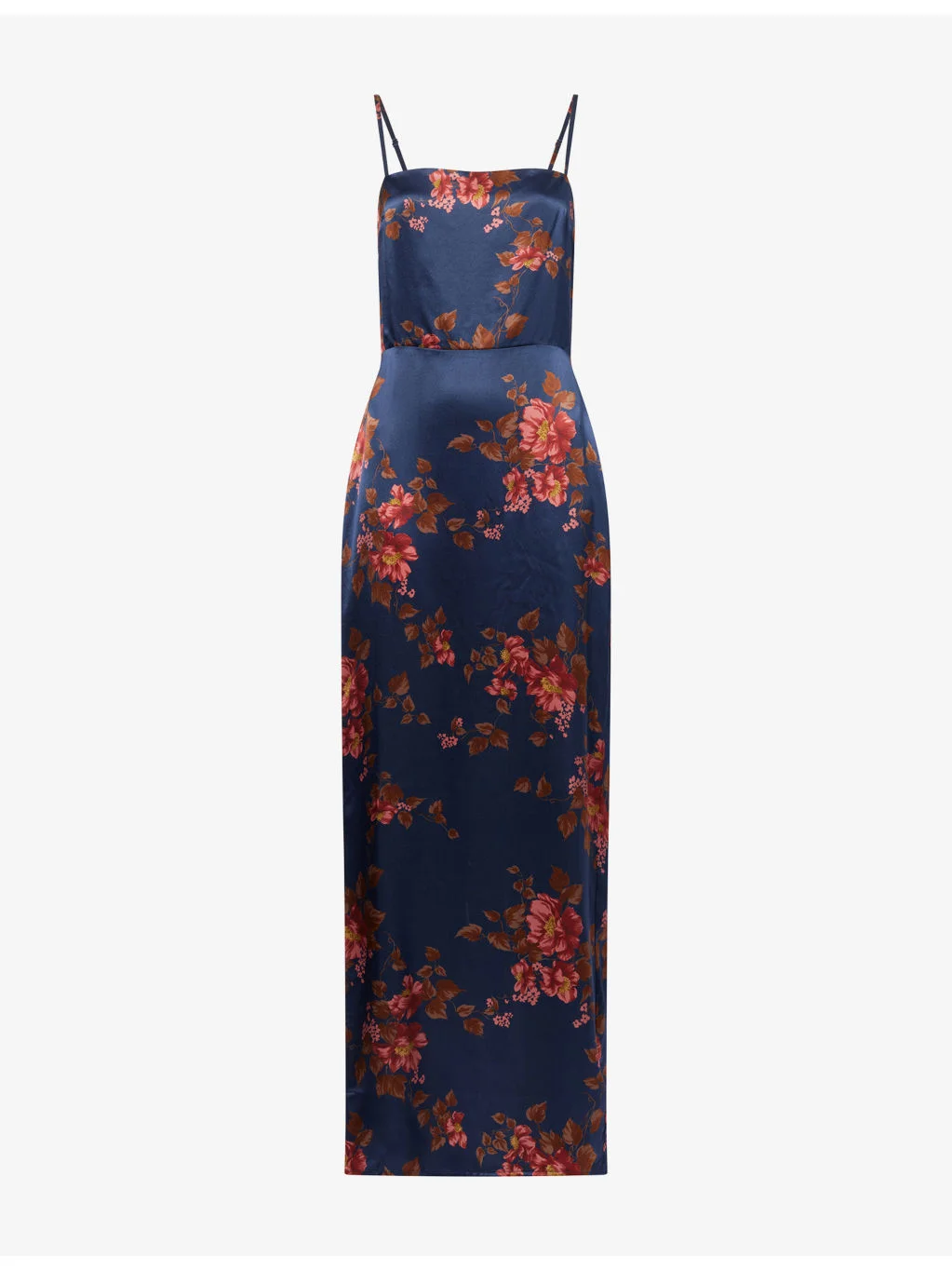 Frankie Floral Silk Midi Dress - 1