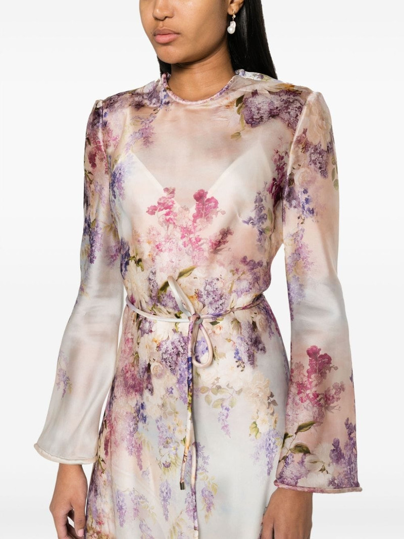 Luminosity floral-print silk dress 5