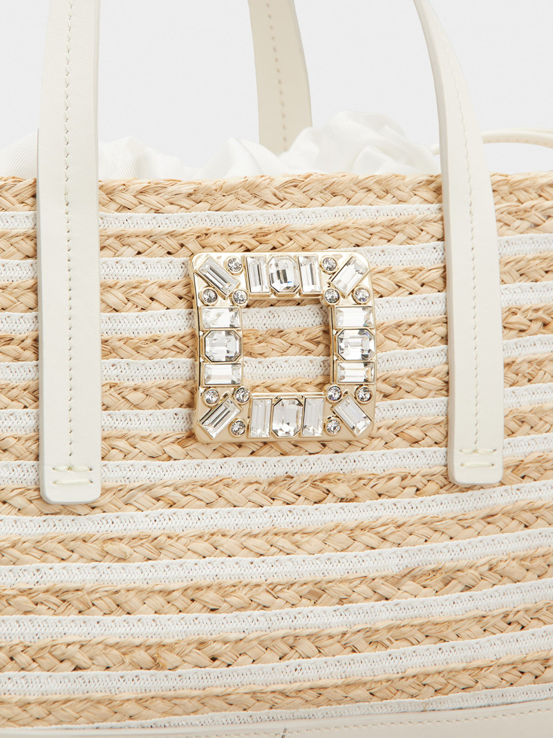 Viv' Skate Shopping Bag in raffia 10