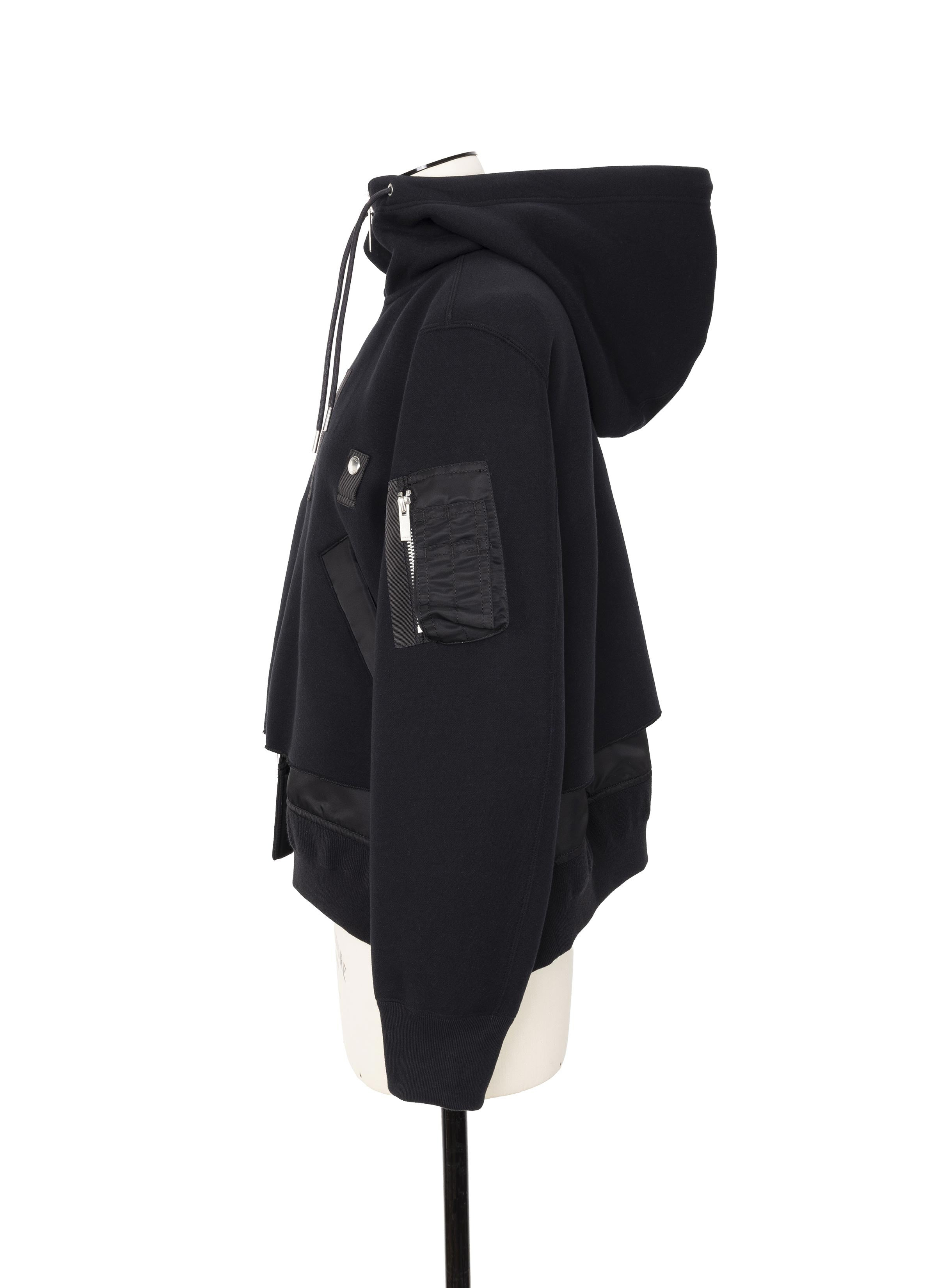Sponge Sweat x Nylon Twill Hoodie - 2
