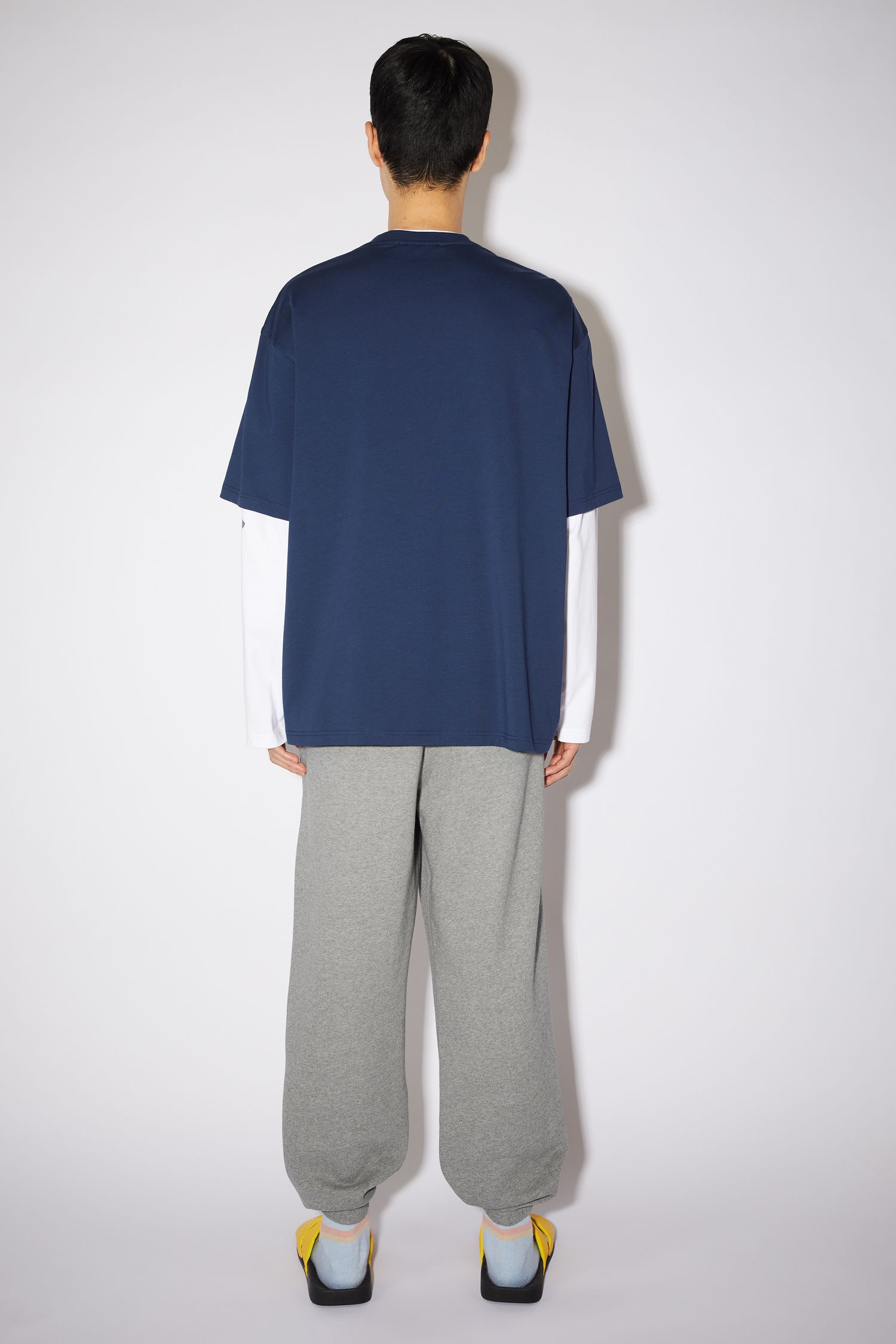 Layered look t-shirt - Navy - 3