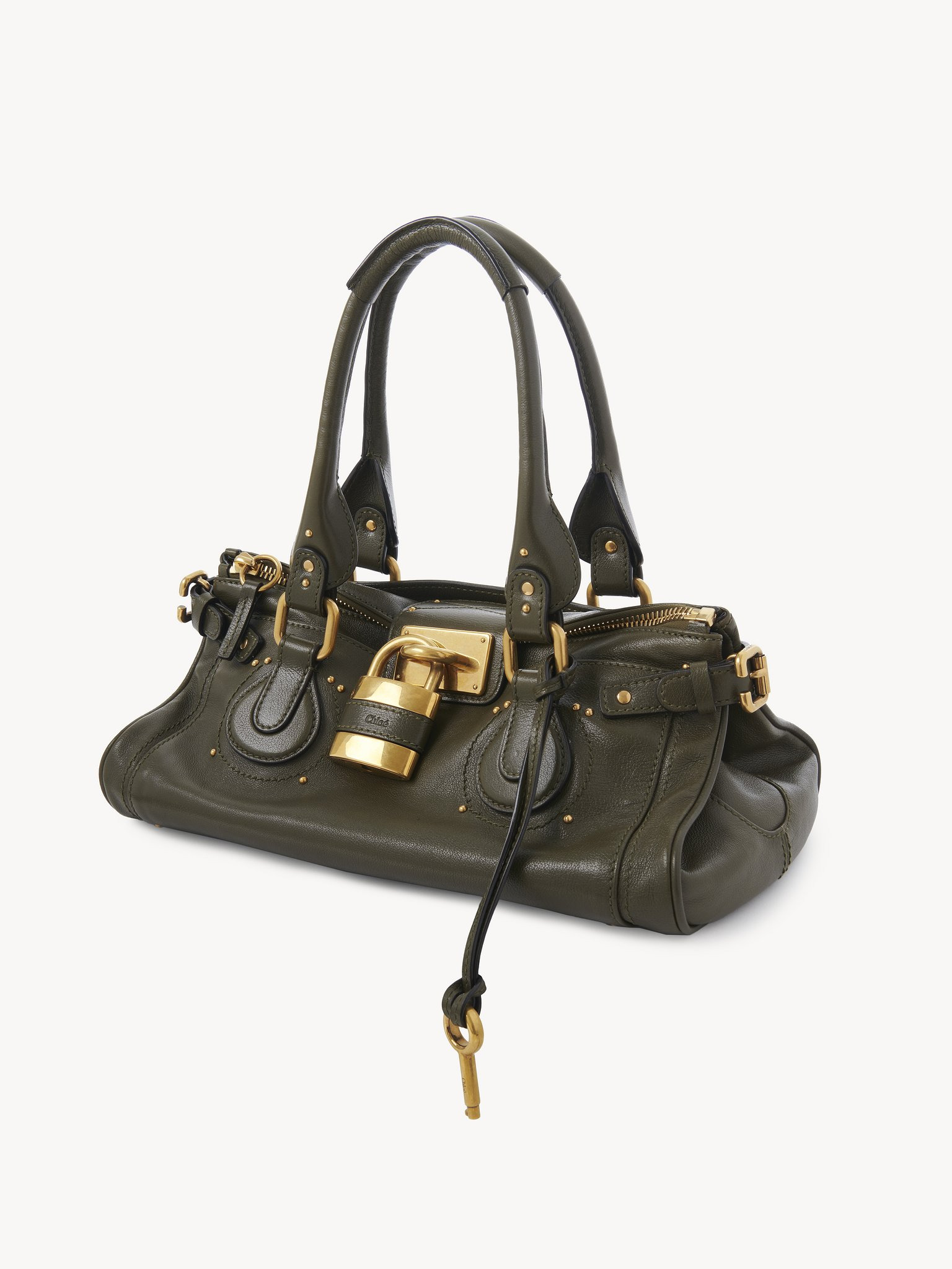 PADDINGTON BAG IN GRAINED LEATHER - 3