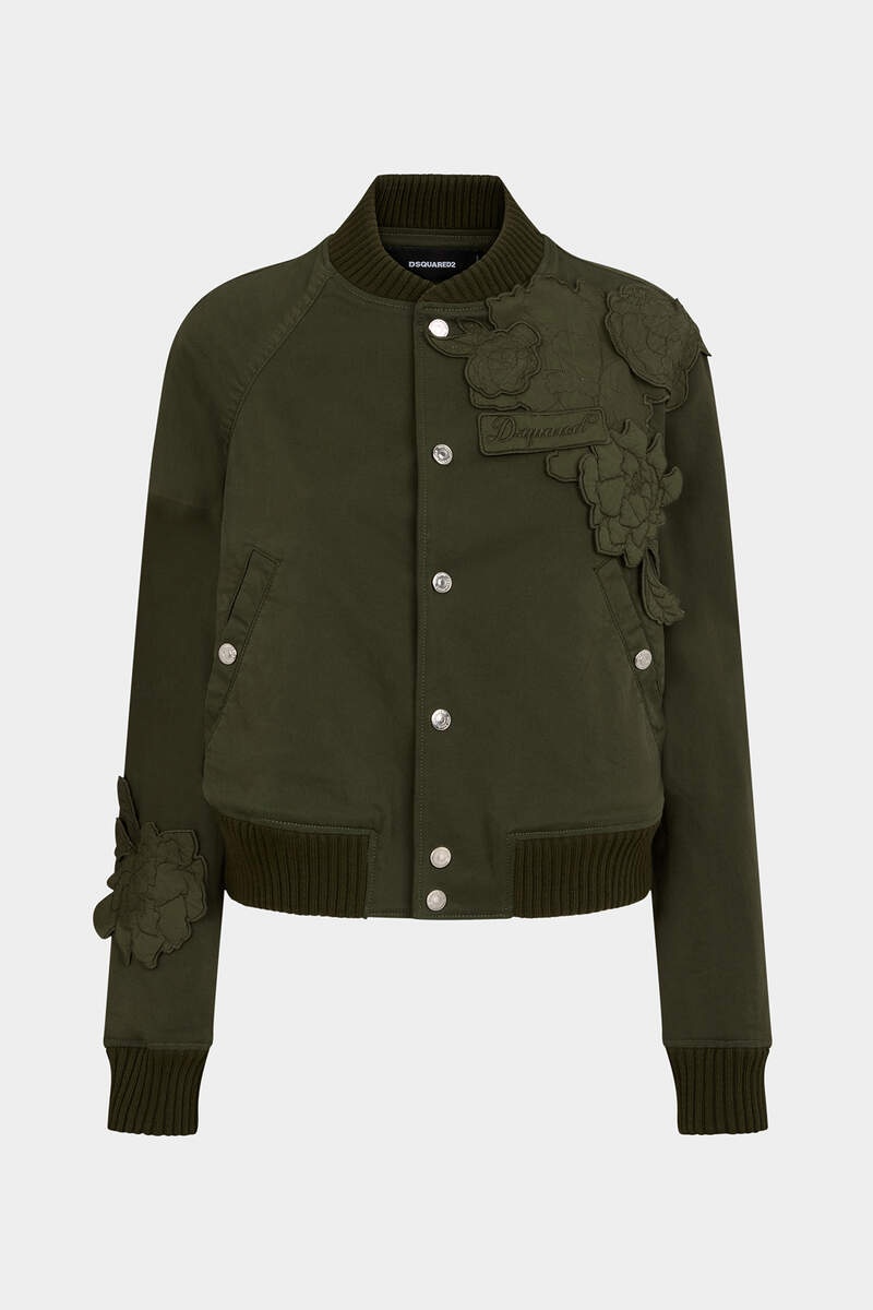 BLOSSOM PATCH VARSITY BOMBER - 1