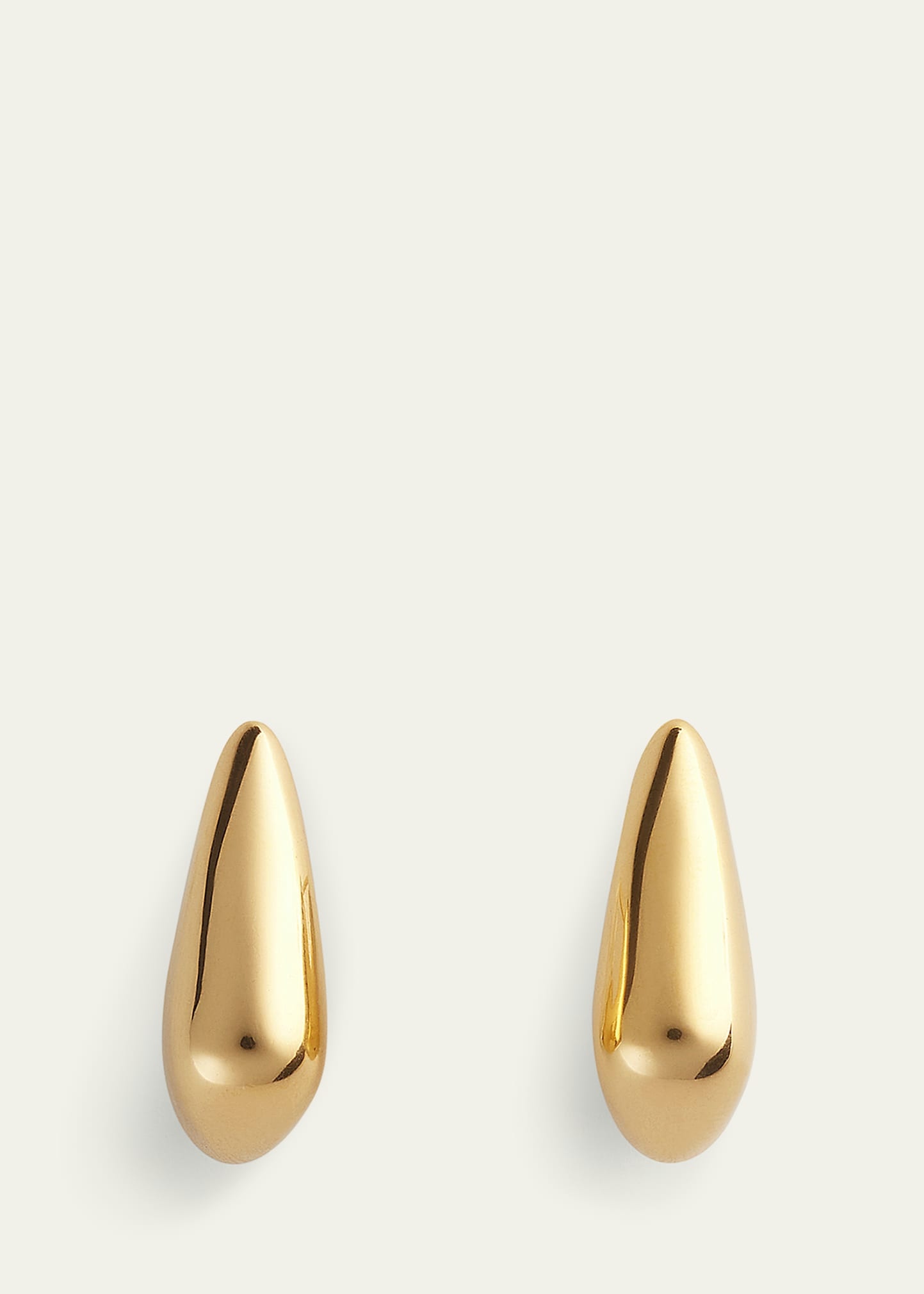 Gold Finish Sculpted Earrings - 3