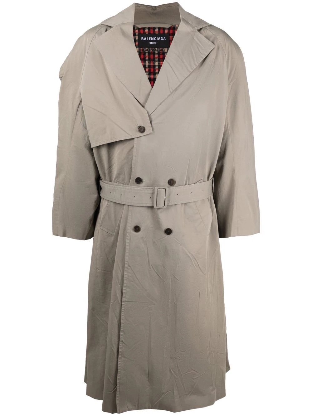 belted oversize trench coat - 1