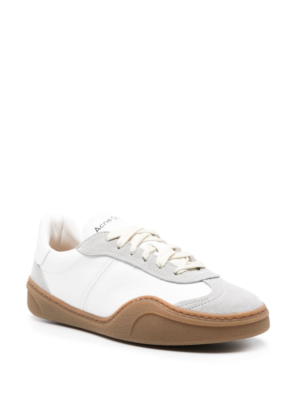 panelled-design leather sneakers - 2