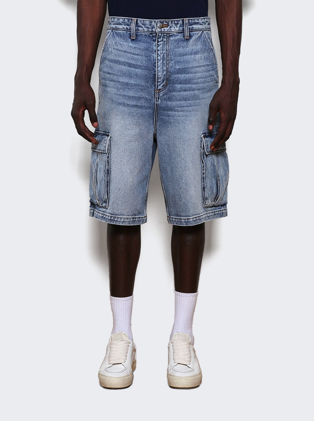 Cargo Denim Baggy Short Bay Indigo - 2