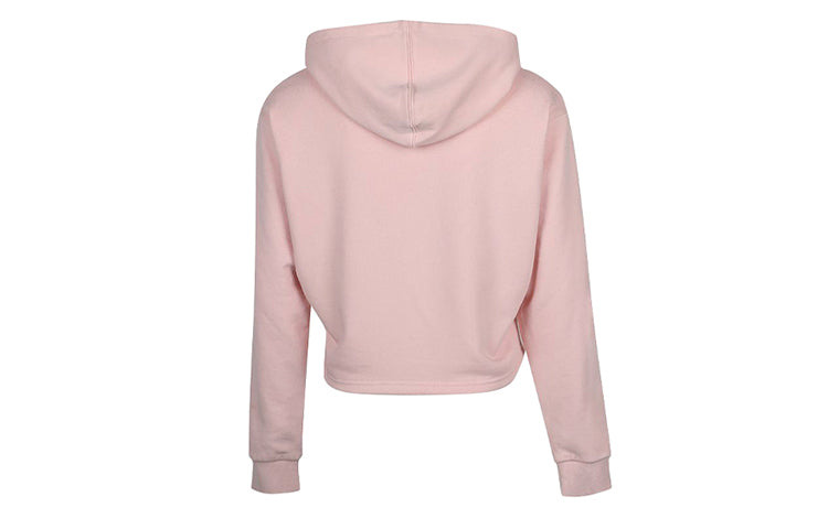 (WMNS) PUMA Amplified Cropped Tr Hoodie 'Pink White' 586592-15 - 2