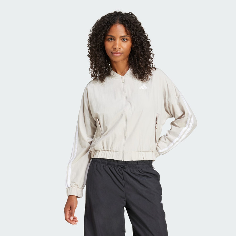 adidas Essentials 3-Stripes Lifestyle Woven Bomber Jacket outlook