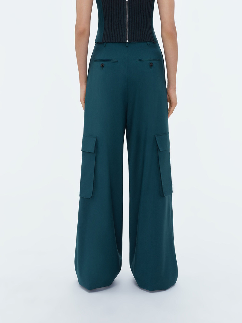 WIDE LEG PLEATED CARGO 5