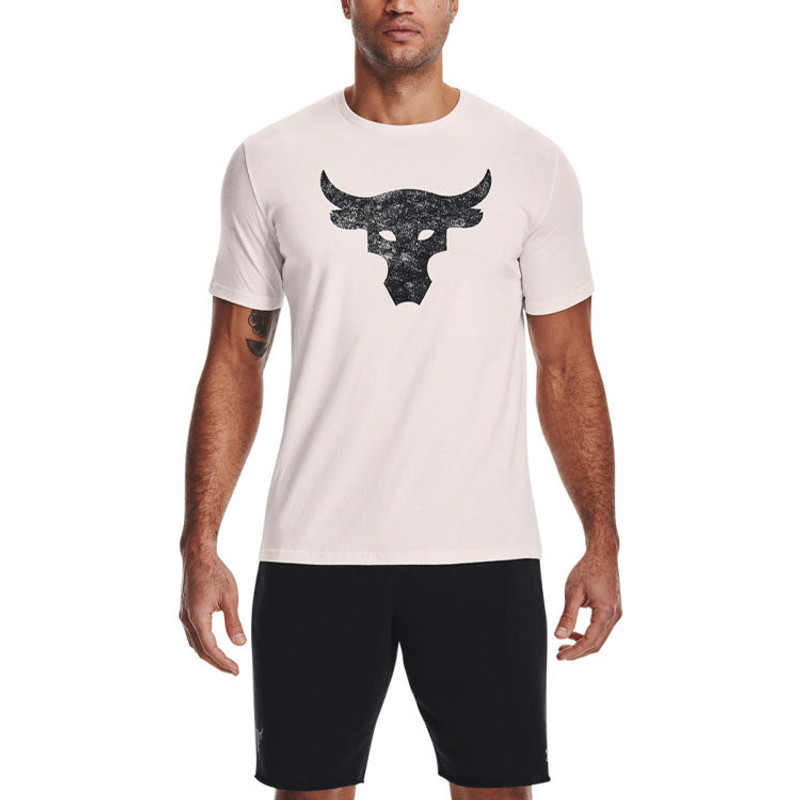 Under Armour Under Armour Project Rock Brahma Bull Short Sleeve T-shirt 'Beige Black' 1361733-112 outlook