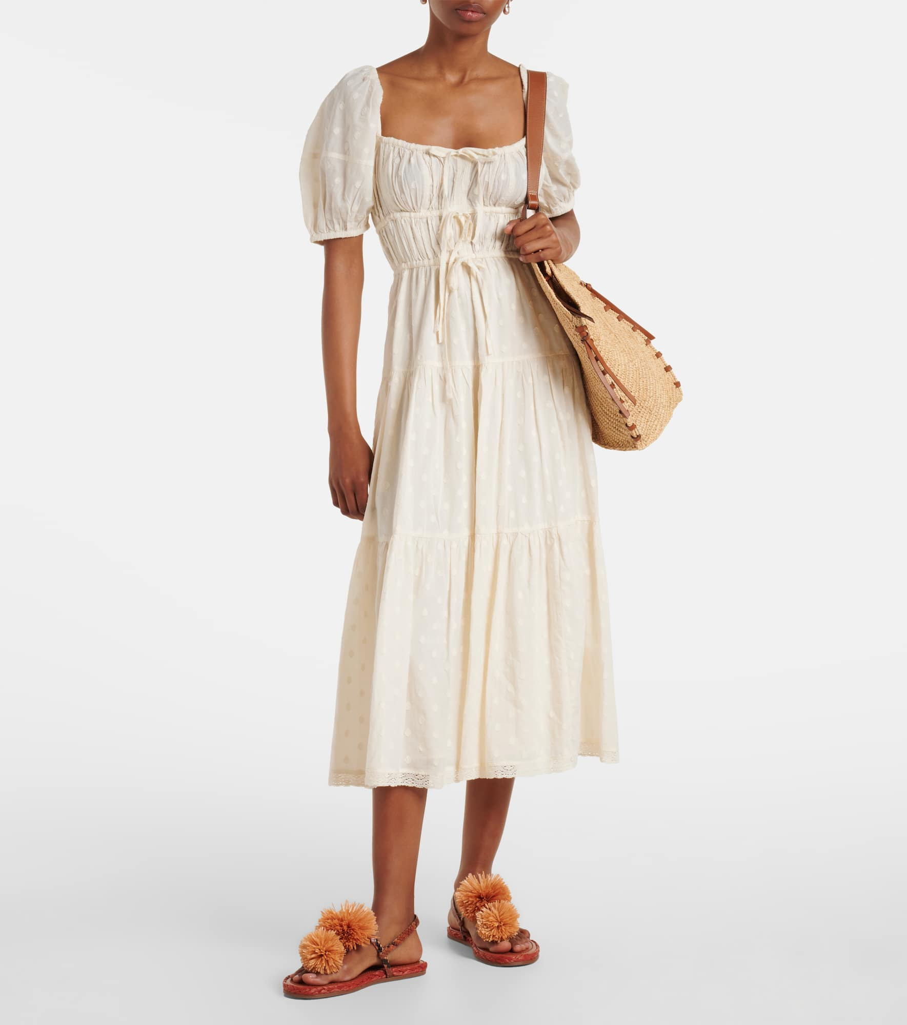 Ingrid leather-trimmed espadrilles - 3
