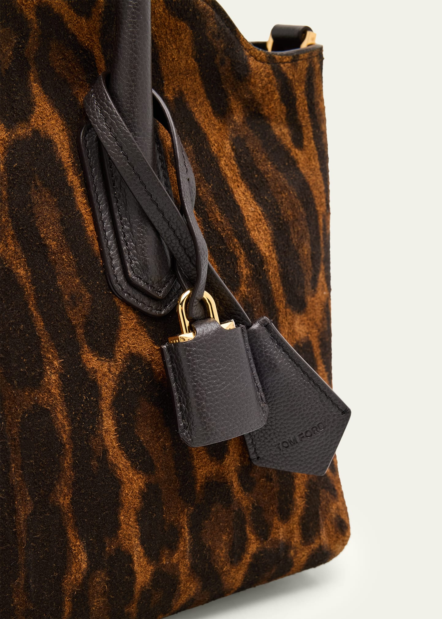Alexander Medium Top-Handle Bag in Ocelot Suede - 5