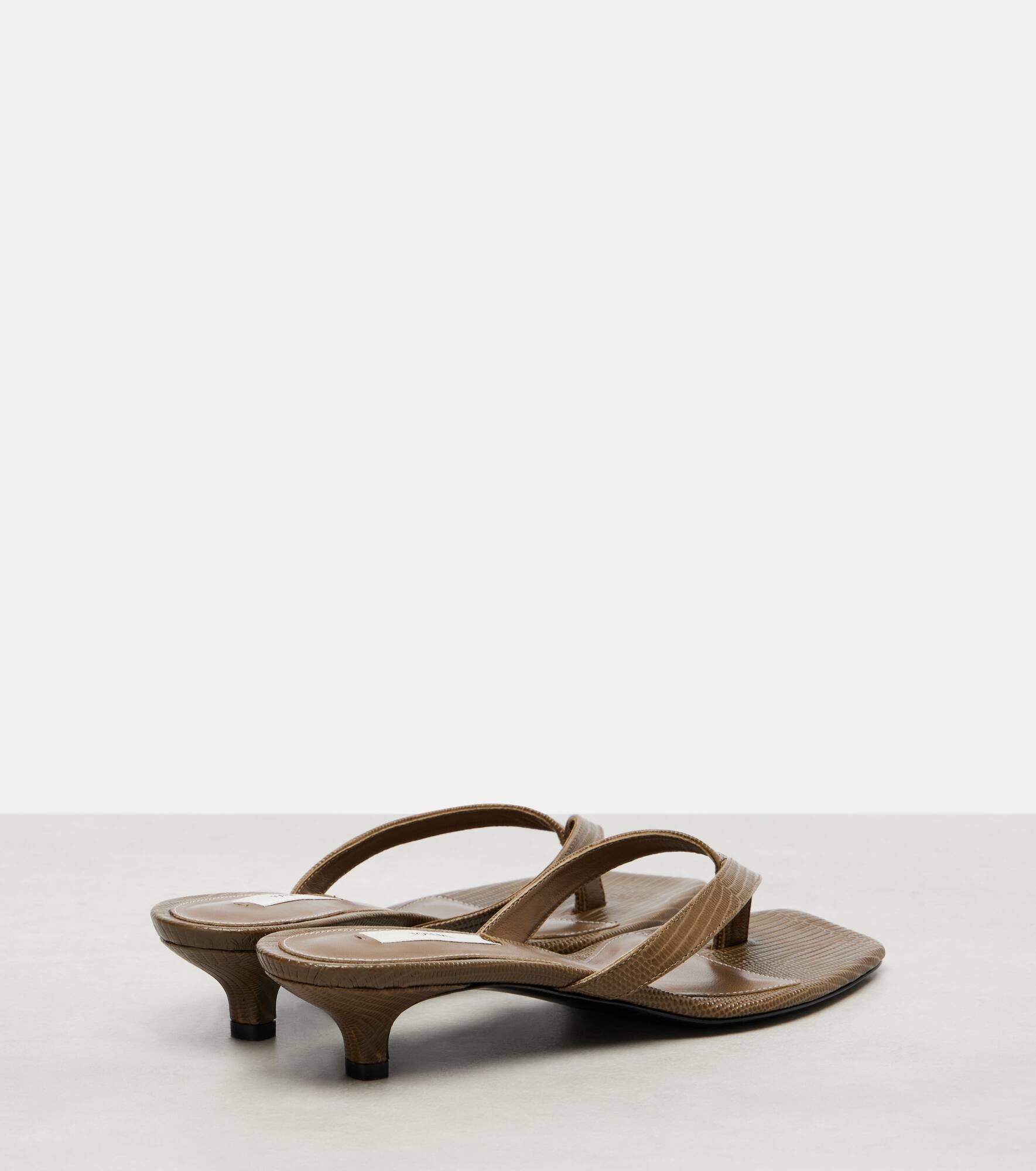 Leather thong sandals - 2
