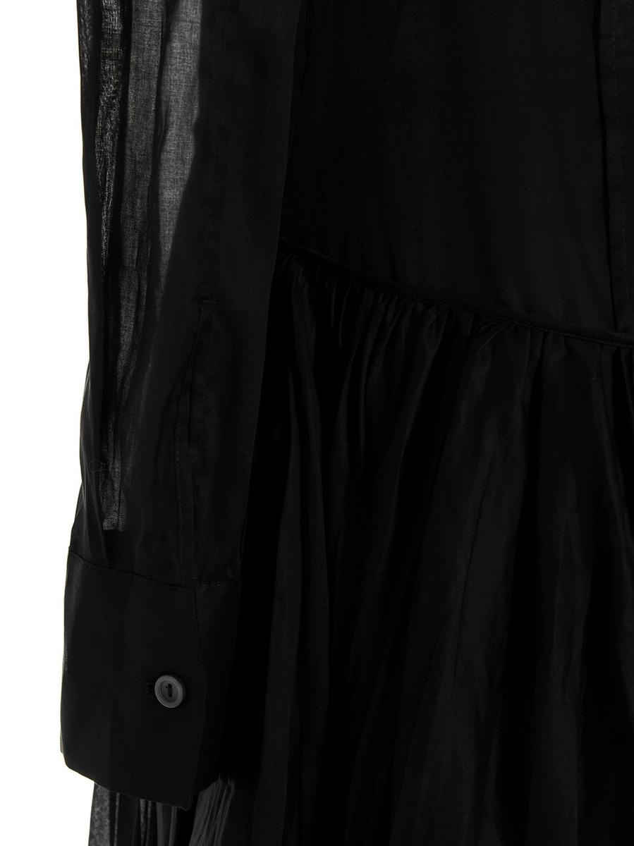 JIL SANDER PLEATED SKIRT DRESS - 4