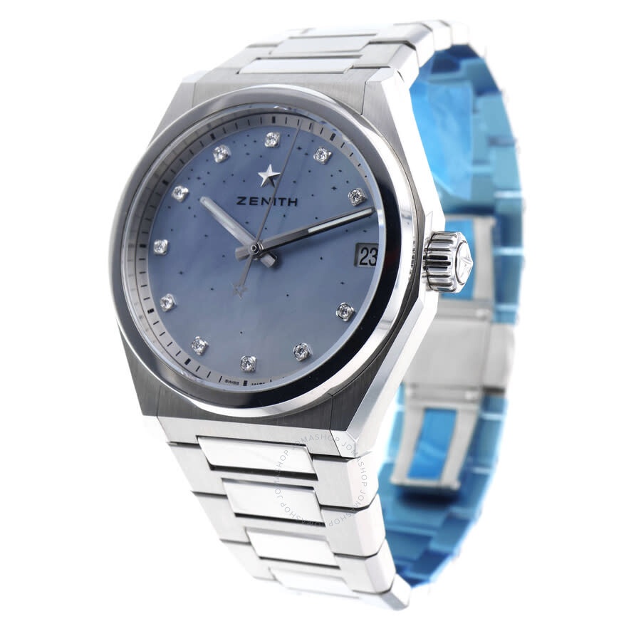 Pre-owned Zenith Defy Automatic Diamond Men's Watch 03.9200.670/03 - 3