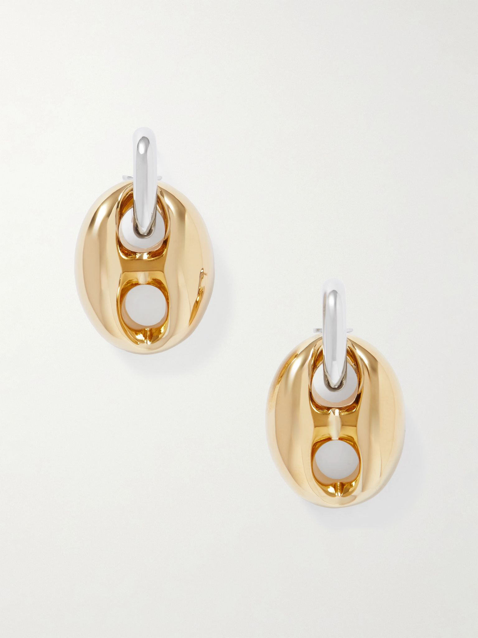 Xtra Eight silver- and gold-tone earrings Gold - 1