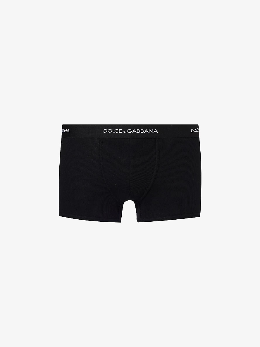 Logo-waistband cotton-jersey boxers - 1