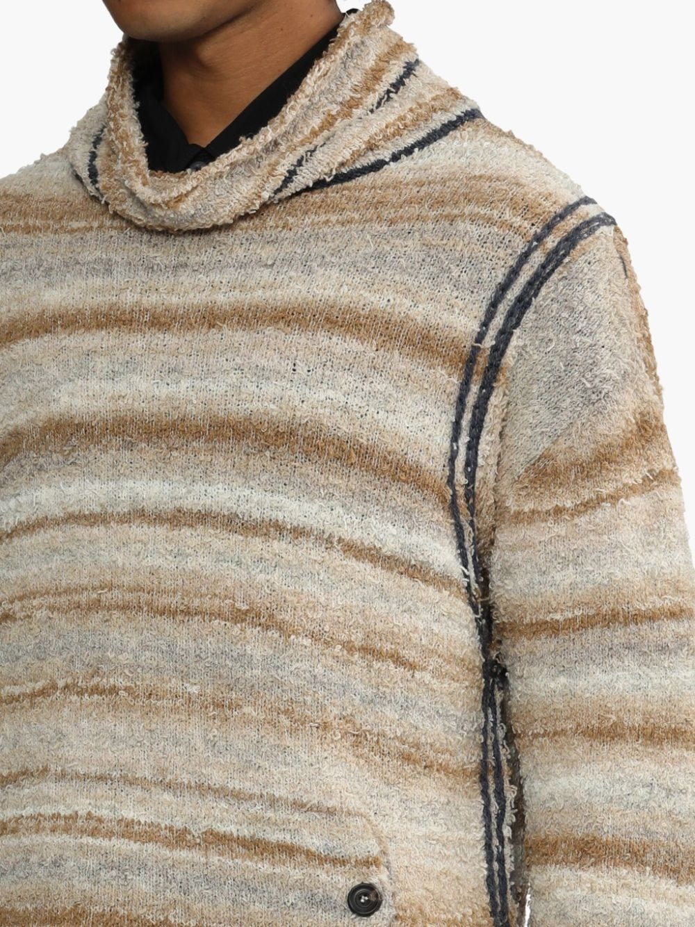 stripe-detailing jumper - 5