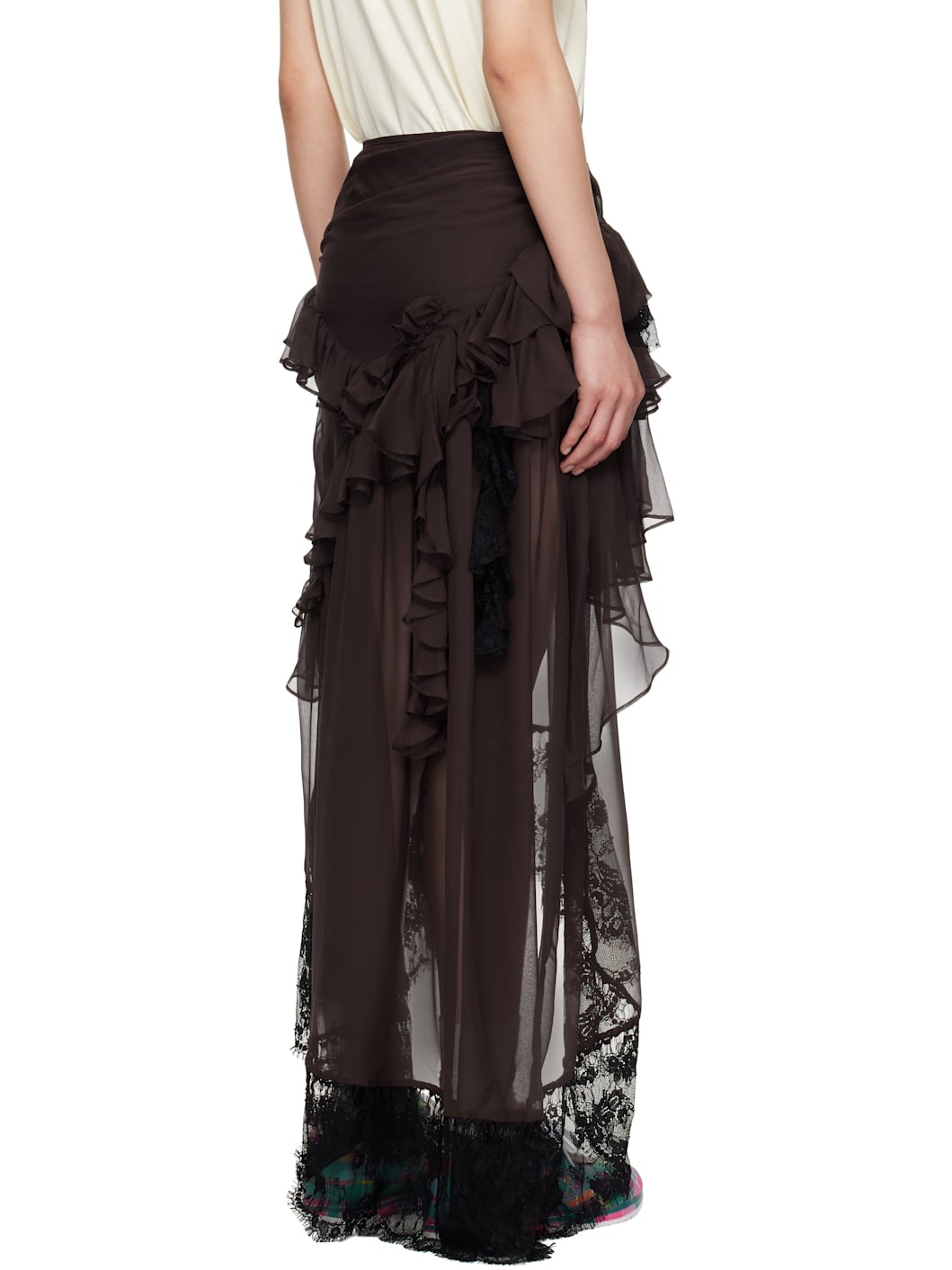 Burgundy Angelica Maxi Skirt - 3